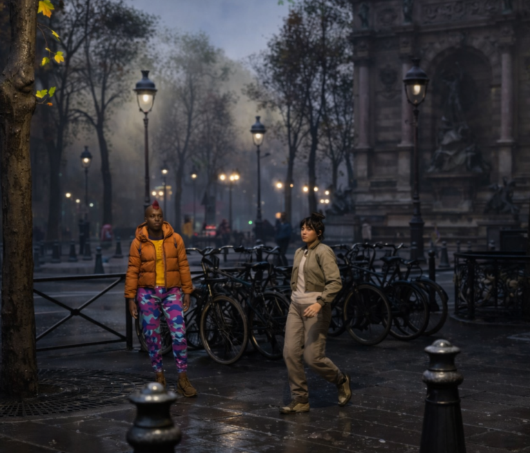 3D Video clip about the city