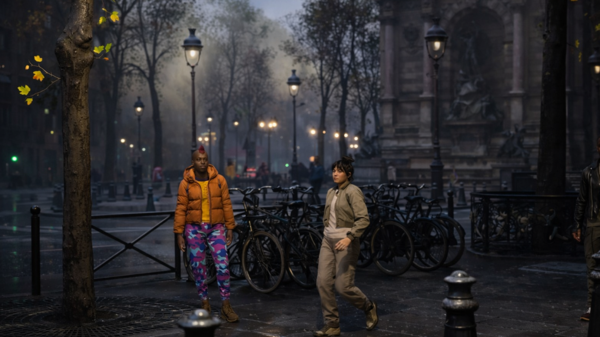 3D Video clip about the city